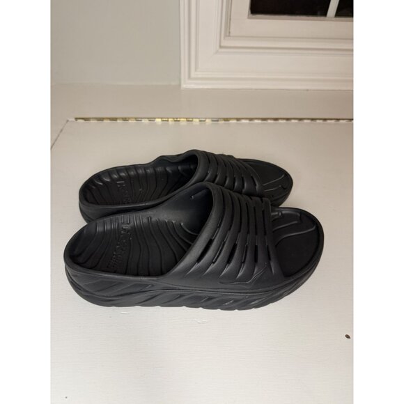 NEW Hoka U Ora Recovery Rubber Slide Black Size US M8 W10 $70 [jb] - Picture 8 of 14